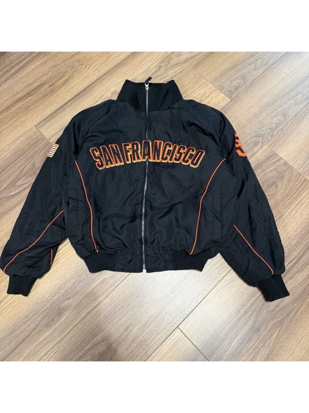 San Francisco Giants Dugout Black Jacket Majestic Baseball MLB Men's Size M
